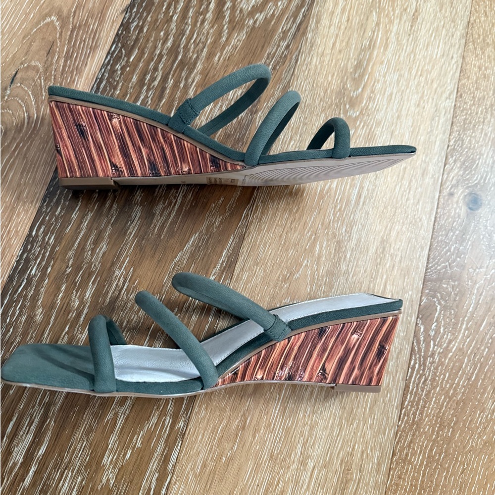 Sanctuary klique green wedges sandals - Picture 2 of 10